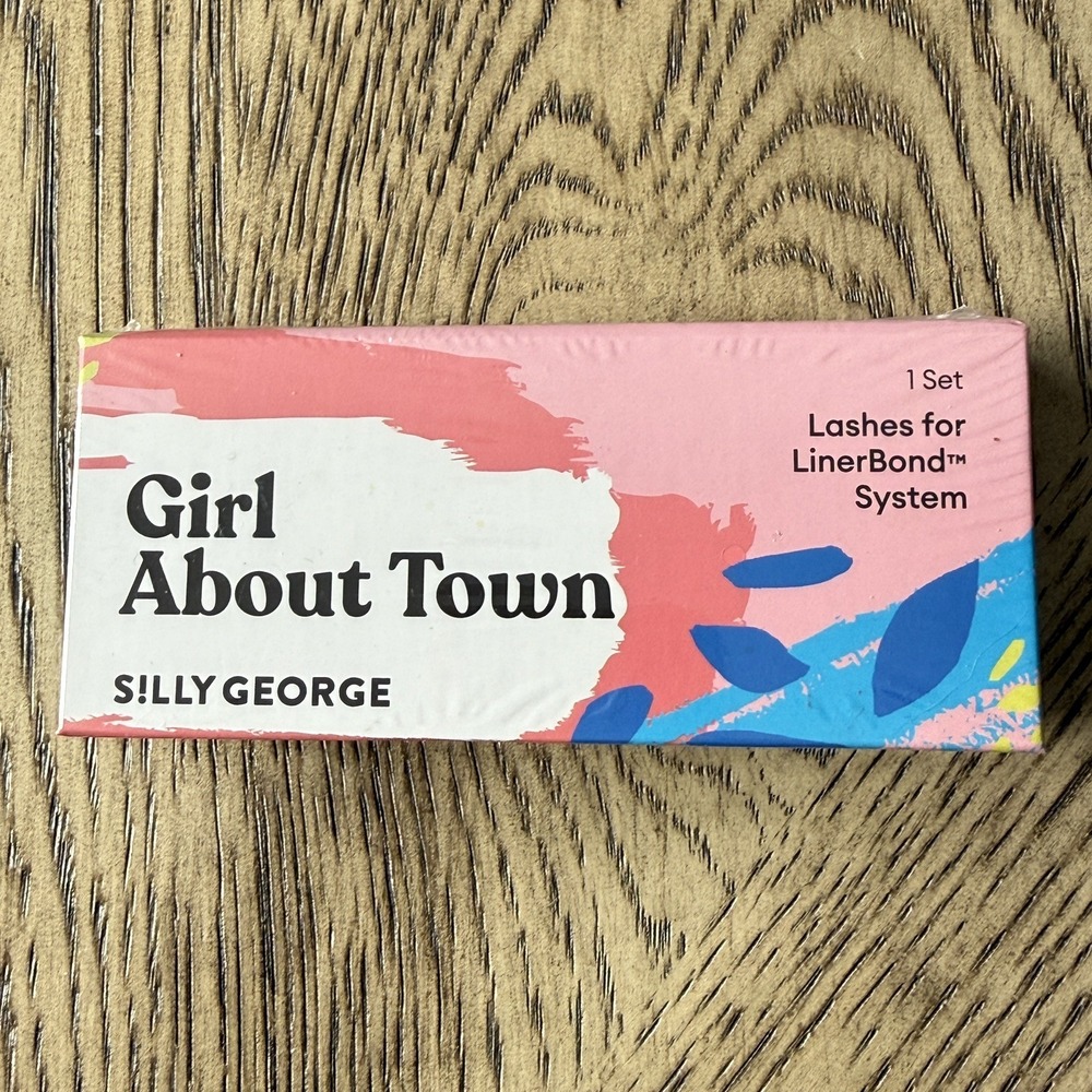 SILLY GEORGE Girl About Town LinerBond System Strip Eyelashes Reusable 1 Set NEW